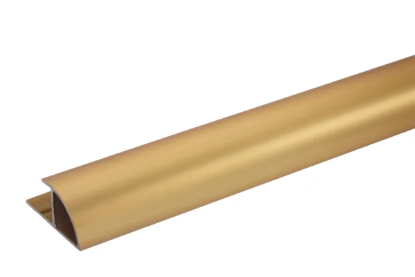 Burlington Aluminium Extrusion Quadrant 11mm 2450mm Polished Gold