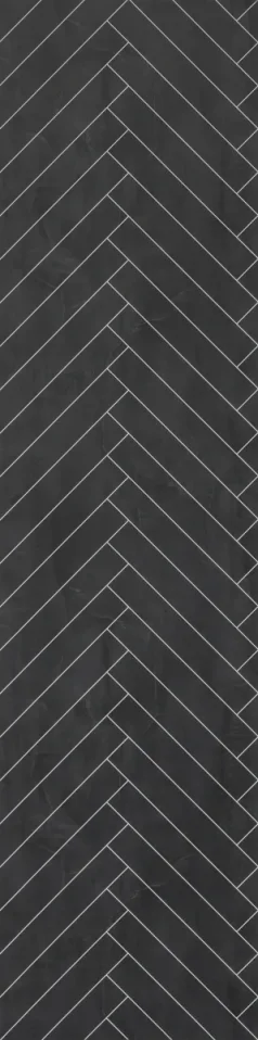 Burlington Black Velvet Herringbone Tile Wall Panel 600 X 2400 Proclick product image - Image 1