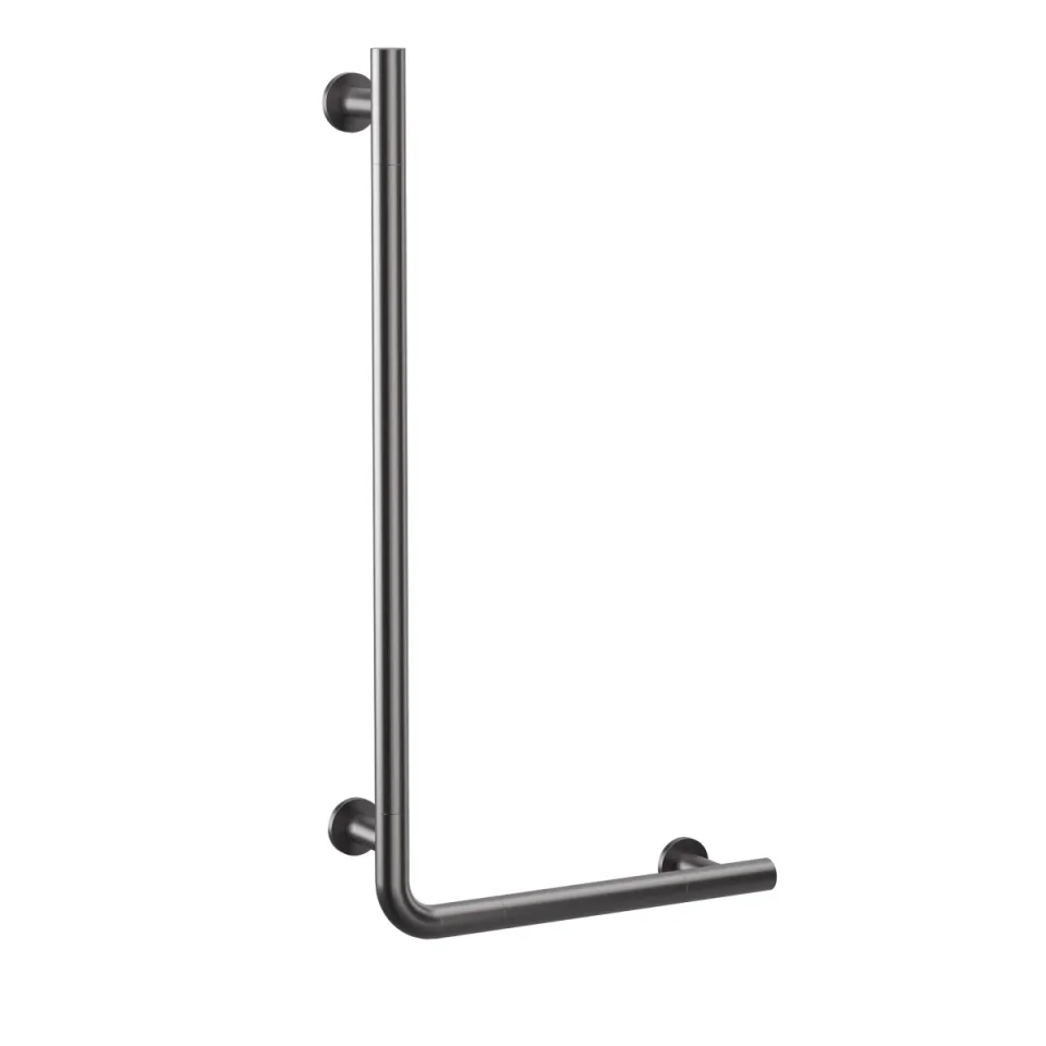 Crosswater Right Angle Grab Bar 843 x 446mm Slate product image - Image 1