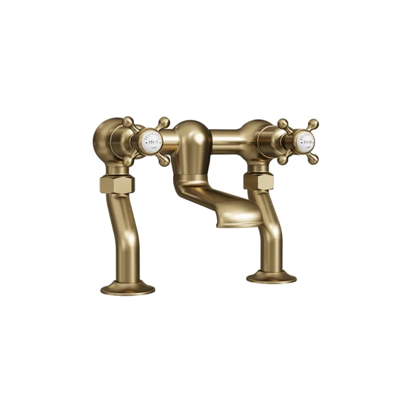 Crosswater Belgravia Crosshead Bath Filler Brushed Brass