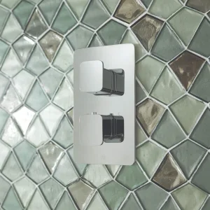 Just Taps Hix Thermostatic Shower Valve Single Option Chrome