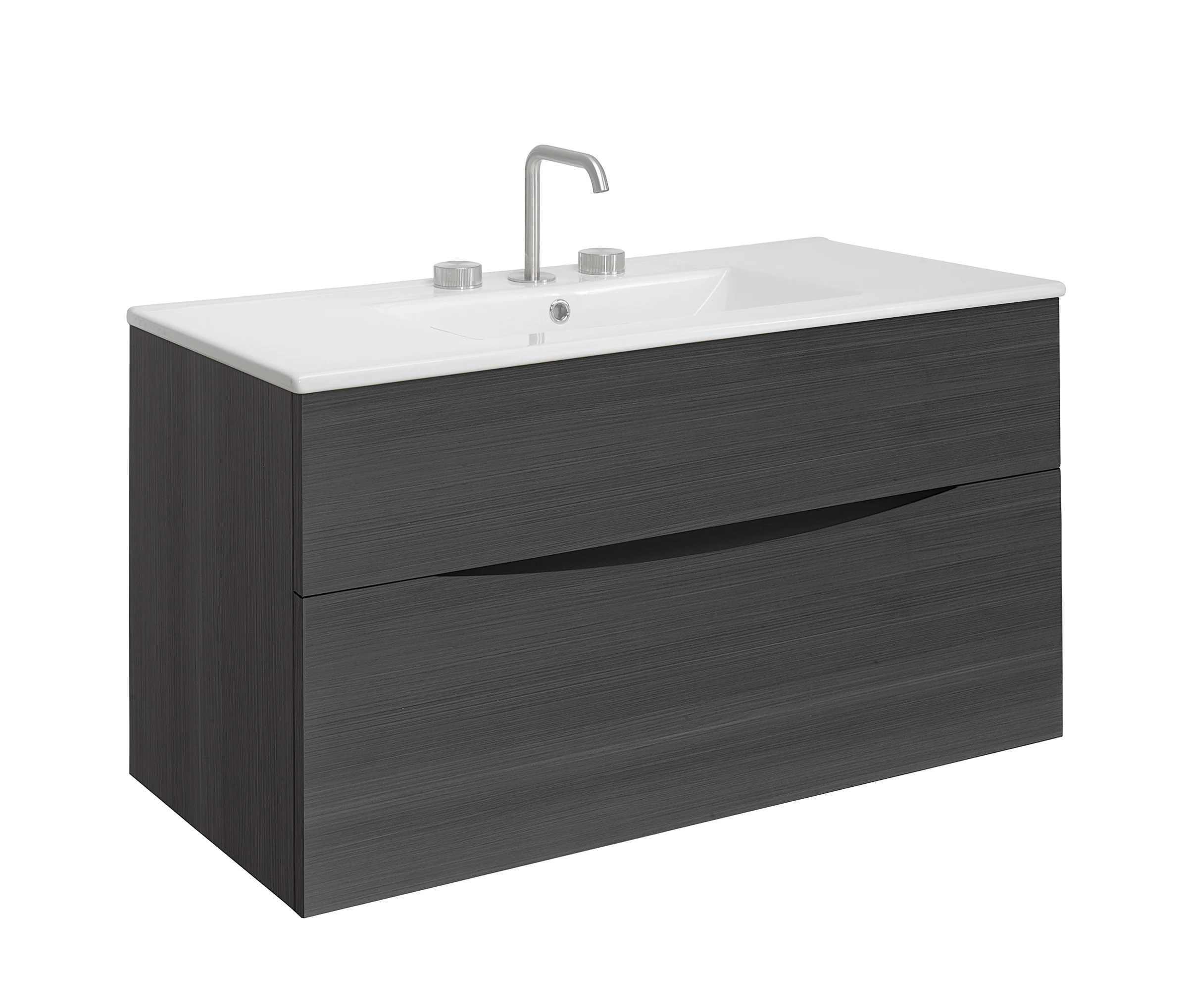 Crosswater Glide II Basin 1000 Ceramic 3TH White Gloss