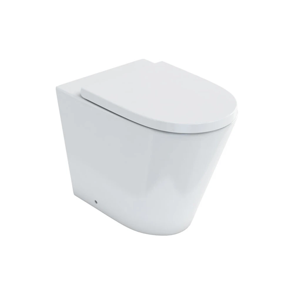 Britton Sphere Rimless Back To Wall Wc & Seat Gloss Whitegloss White