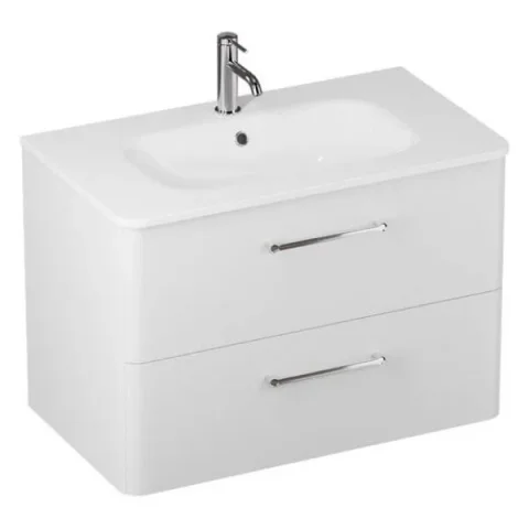 Britton Camberwell 800mm Basin 1 Tap Hole White product image - Image 1
