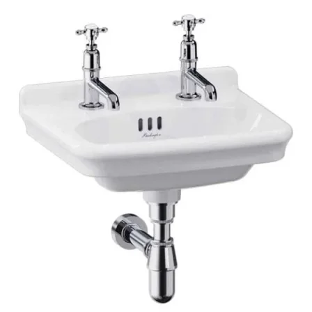 Burlington Guild Cloakroom Basin 450mm 2th White product image - Image 1