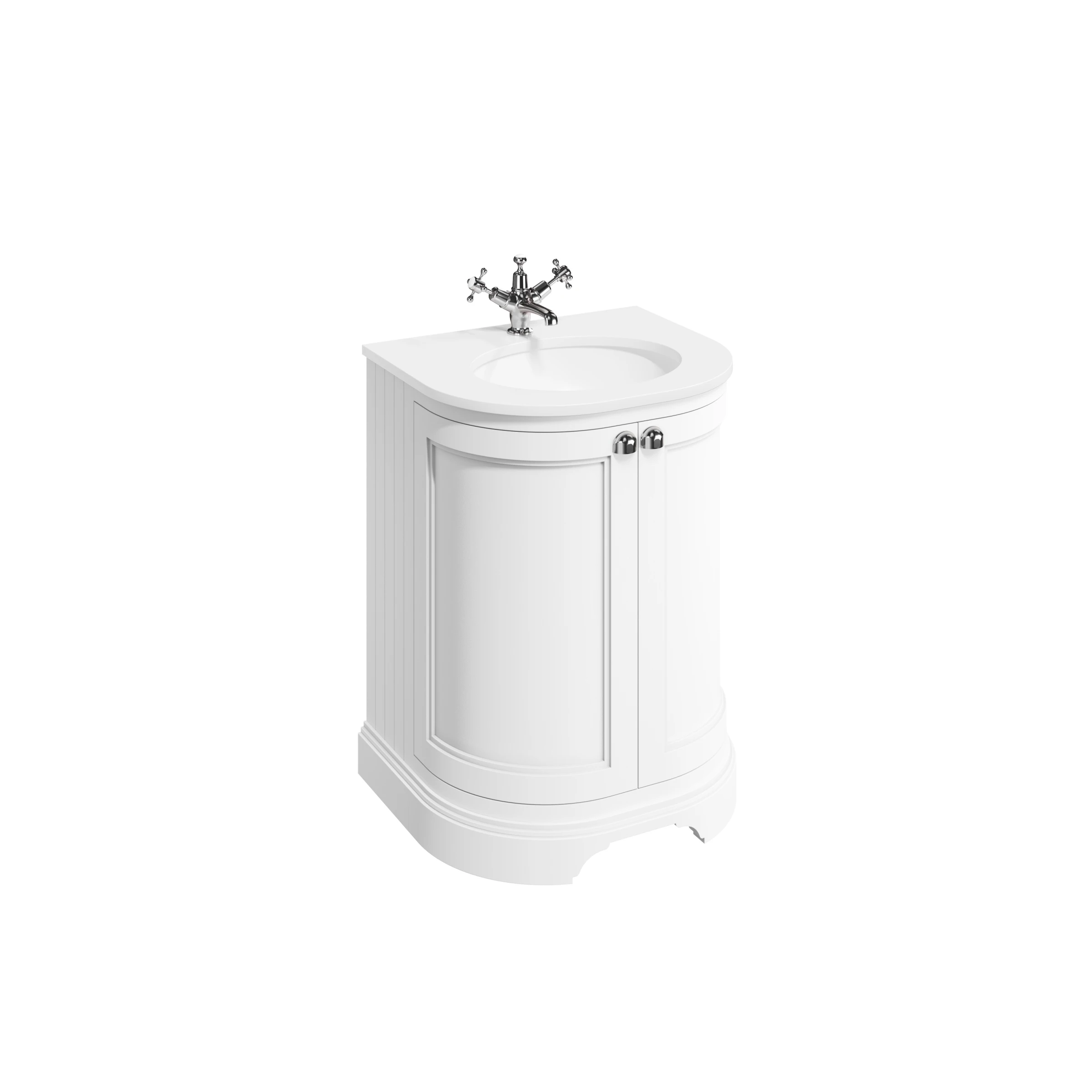 Burlington Curved 650 Upstand White