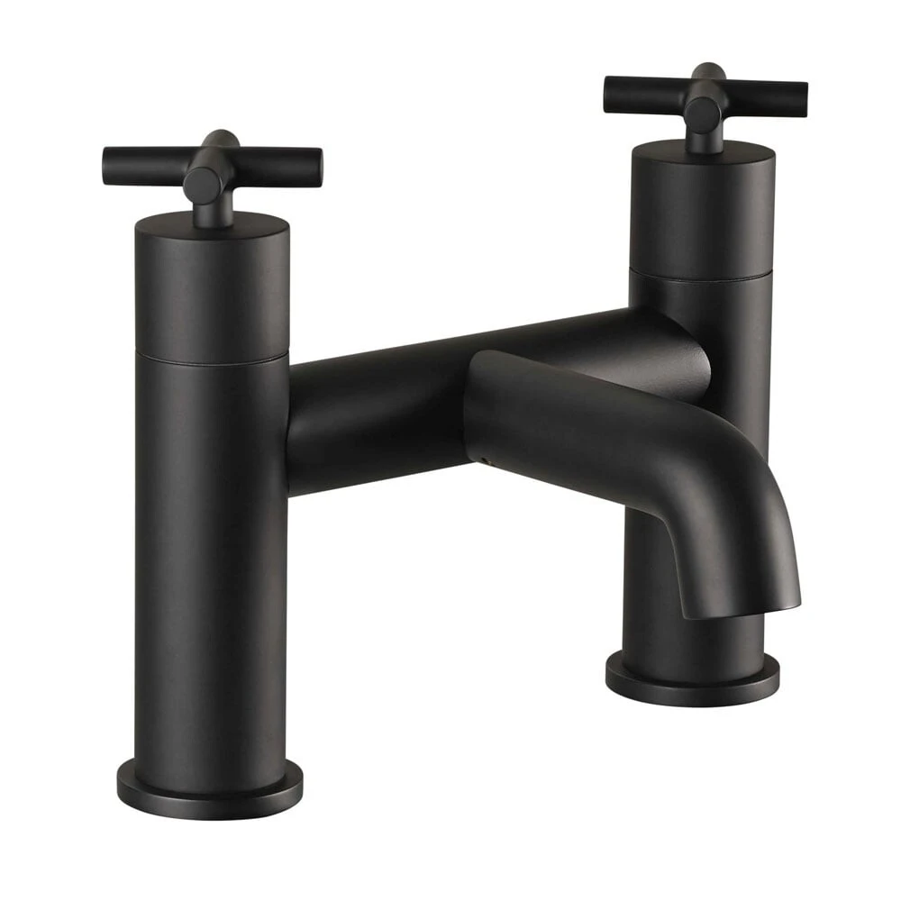 Just Taps Solex Bath Filler Matt Black