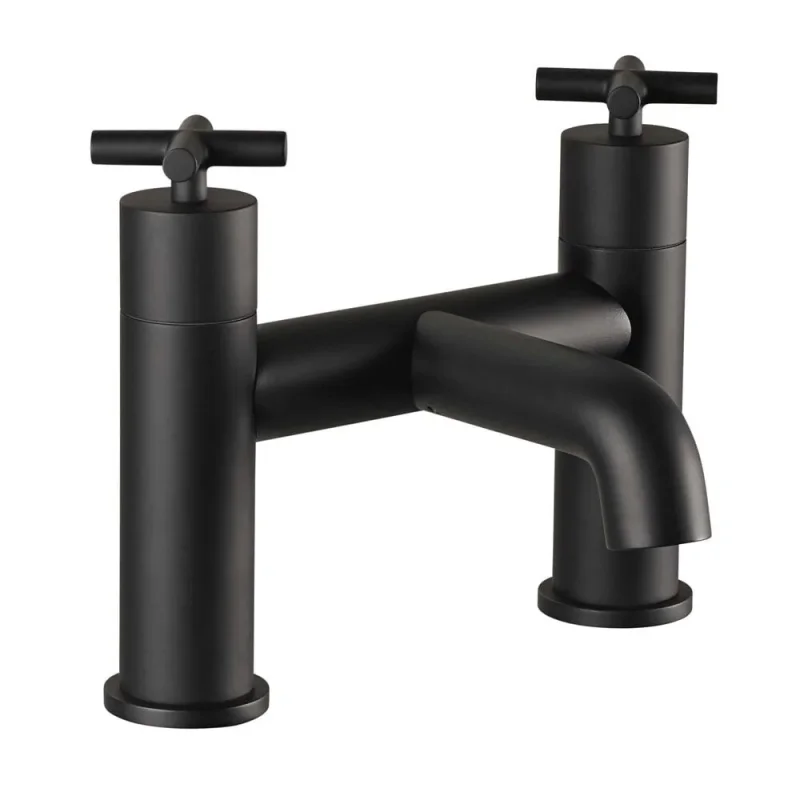 Just Taps Solex Bath Filler Matt Black product image - Image 1