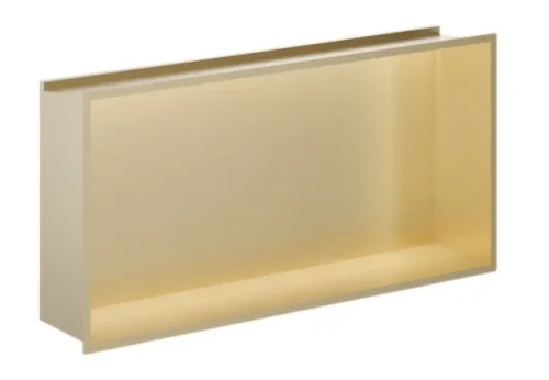 Crosswater Niches 610 X 305mm With Led Light Strip Brushed Brass detail view - Image 2