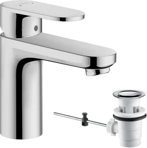 Hansgrohe Vernis Blend Single Lever Basin Mixer 100 With Pop-up Waste Set Chrome