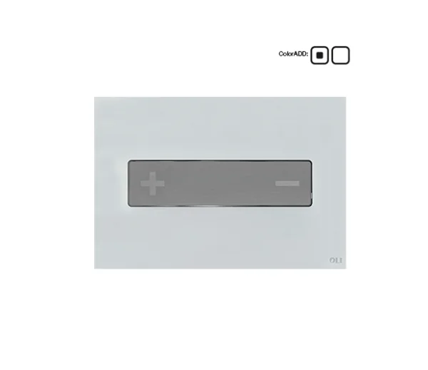 Oli Oceania Pneumatic  Glass Polished White Satin Chrome Inox 