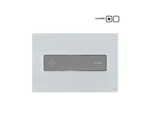 Oli Oceania Pneumatic  Glass Polished White Satin Chrome Inox 