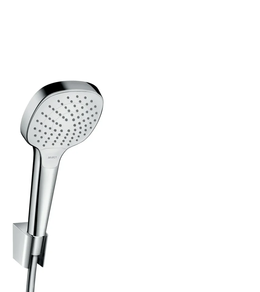 Hansgrohe Croma Select E Shower Holder Set 110 Vario With Shower Hose 125 Cm White/chrome product image - Image 1