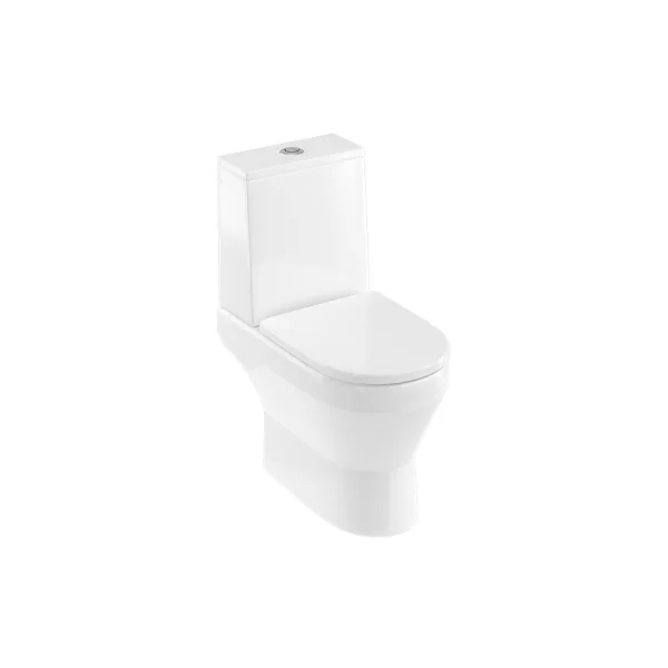 Britton Curve 2 Rimless Close Coupled Wc Inc Soft Close Seat Gloss White