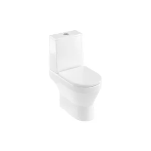 Britton Curve 2 Rimless Close Coupled Wc Inc Soft Close Seat Gloss White