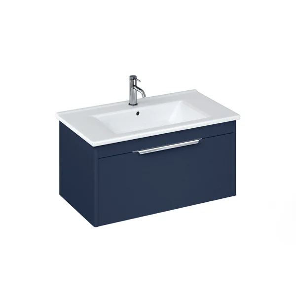 Britton Shoreditch Single Drawer Unit 850mm Matt Blue