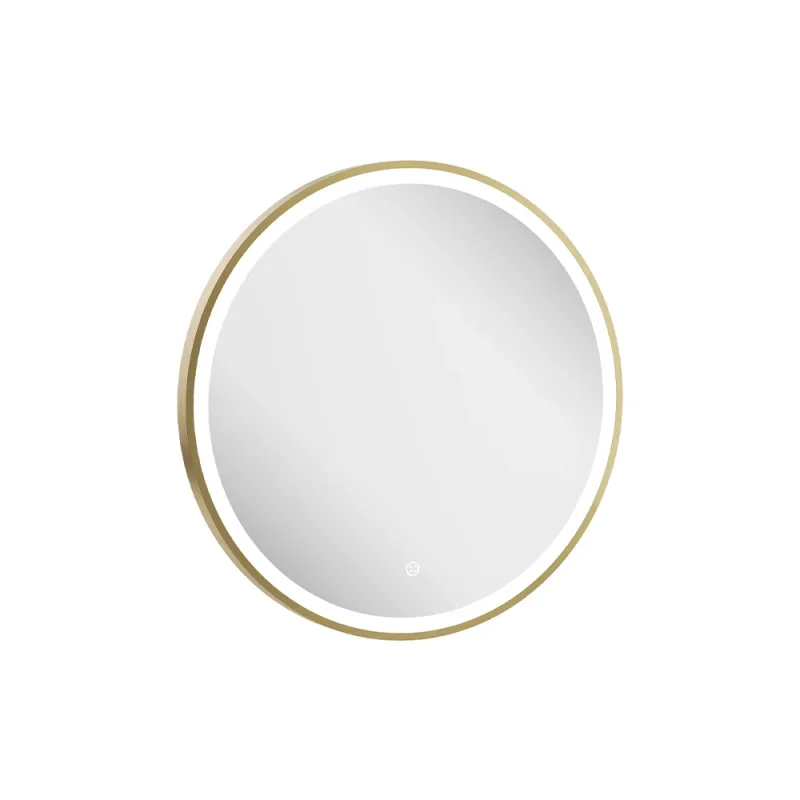 Crosswater Infinity Illuminated Mirror 600 Brushed Brass product image - Image 1