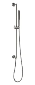 Just Taps Kono Slide Rail With Pencil Shower Handle And Hose Brushed Black