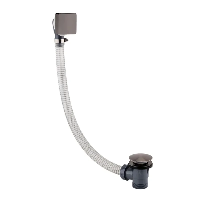 Just Taps Hix Click Clack Bath Waste Brushed Black product image - Image 1