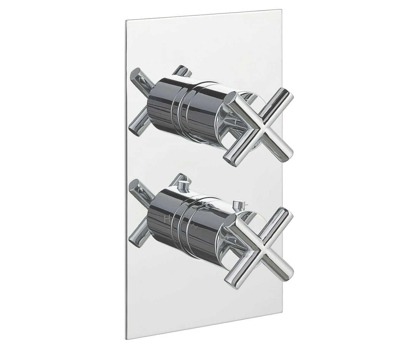 Just Taps Solex Thermostatic Concealed 2 Outlet Shower Valve Chrome
