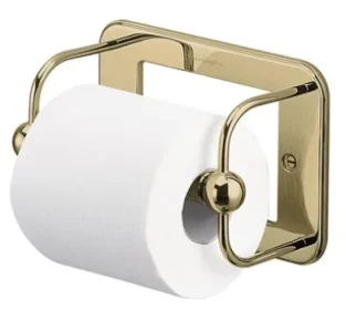 Burlington Wc Roll Holder Gold detail view - Image 2