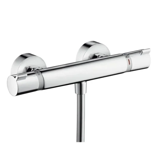 Hansgrohe Ecostat Comfort Thermostatic Shower Mixer For Exposed Installation Chrome detail view - Image 2