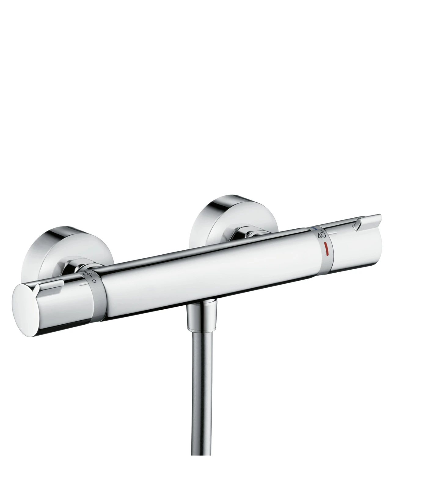 Hansgrohe Ecostat Comfort Thermostatic Shower Mixer For Exposed Installation Chrome