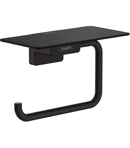 Hansgrohe Addstoris Q Roll Holder With Shelf Matt Black