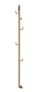 Just Taps Flo Electric Towel Rail With Hooks 1661 Bbr