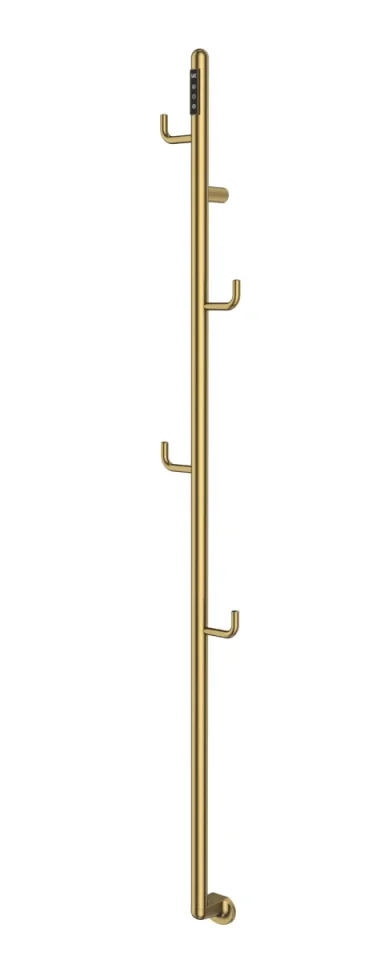 Just Taps Flo Electric Towel Rail With Hooks 1661 Bbr product image - Image 1