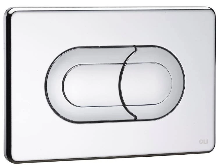 Oli Salina Chrome Dual Flush Plate