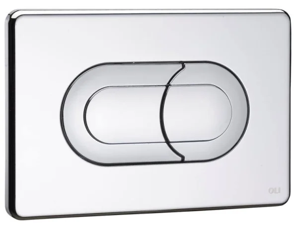 Oli Salina Chrome Dual Flush Plate