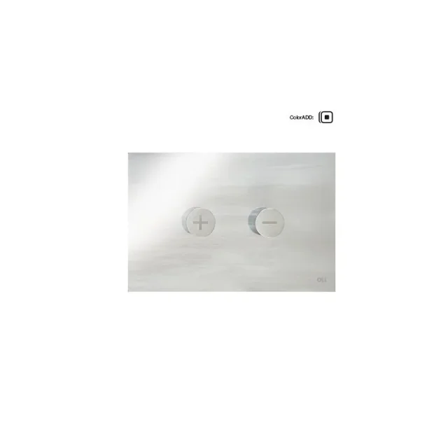 Oli Trumpet Flush Plate, Brushed Chrome  product image - Image 1
