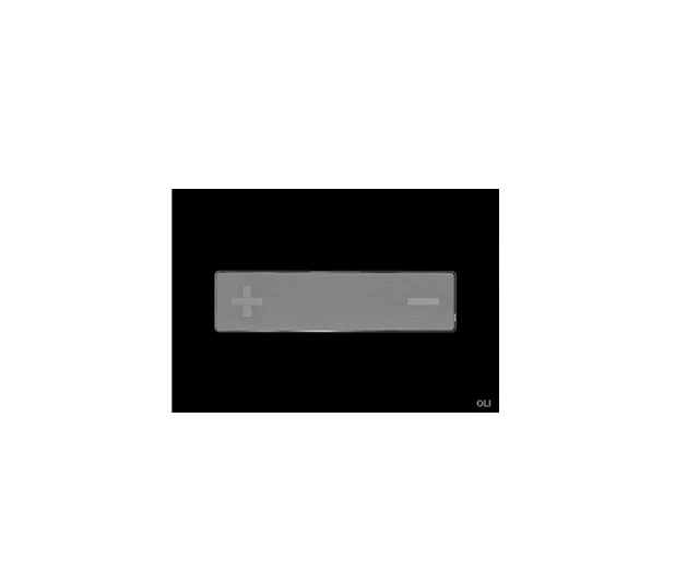 Oli Oceania Pneumatic  Galss Black Satin Chrome Inox Button 