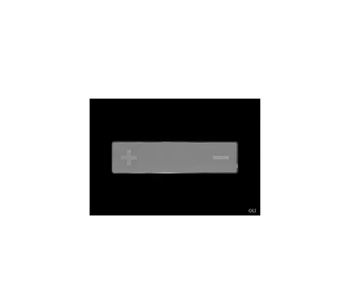 Oli Oceania Pneumatic  Galss Black Satin Chrome Inox Button  product image - Image 1