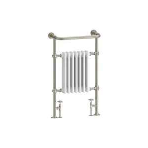 Burlington Trafalgar Brushed Nickel/white Towel Warmer