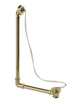 Burlington Exposed Bath Overf P & Chain -gold detail view - Image 2