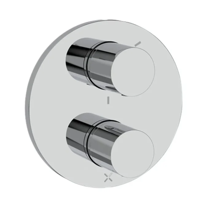 Crosswater Crossbox Lazo 3 Outlet Trim & Levers Chrome detail view - Image 2