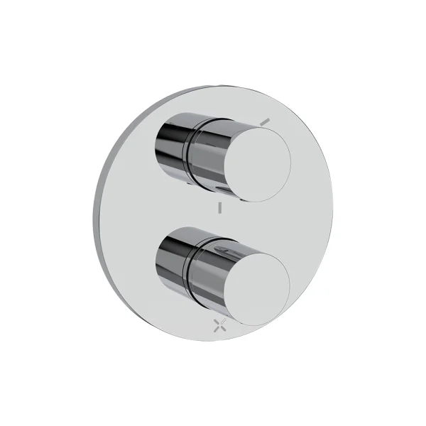 Crosswater Crossbox Lazo 3 Outlet Trim & Levers Chrome