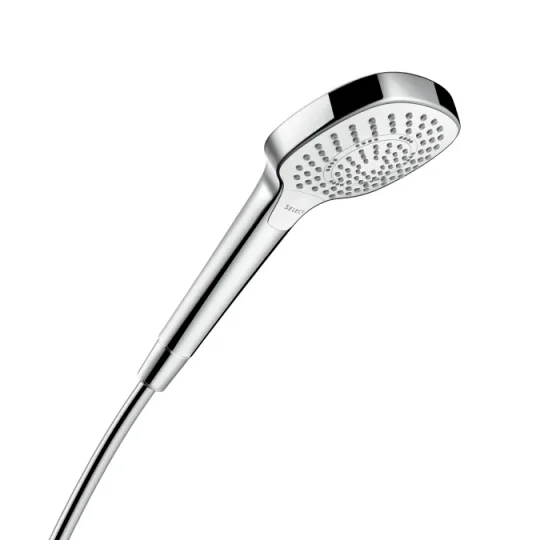 Hansgrohe Croma Select E Hand Shower 110 Multi White/chrome detail view - Image 2
