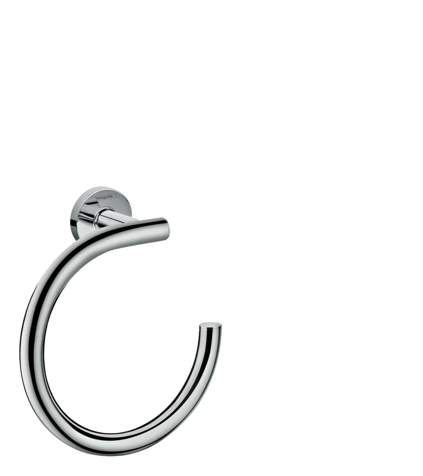 Hansgrohe Logis Universal Towel Ring Chrome product image - Image 1