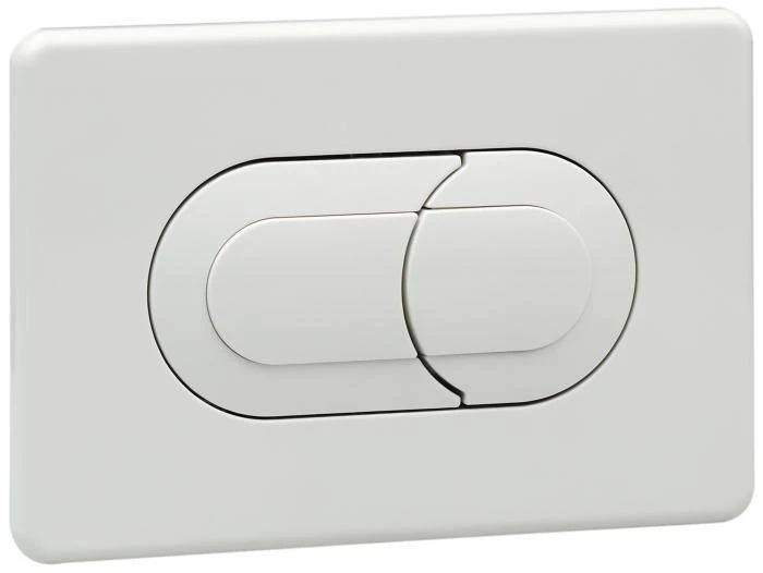 Oli Salina White Dual Flush Plate