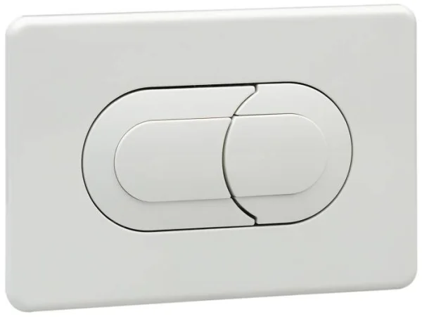 Oli Salina White Dual Flush Plate