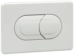 Oli Salina White Dual Flush Plate