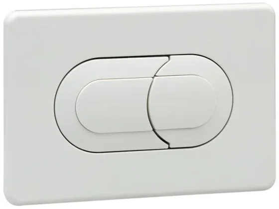 Oli Salina White Dual Flush Plate product image - Image 1