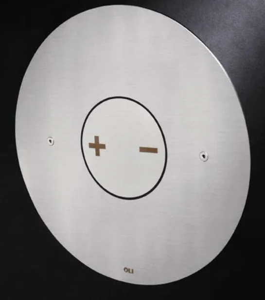 Oli Ino-x 06 Polished Chrome Dual Flush Plate product image - Image 1
