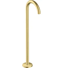 Axor Uno Bath Spout Curved Floor-standing Brushed Brass