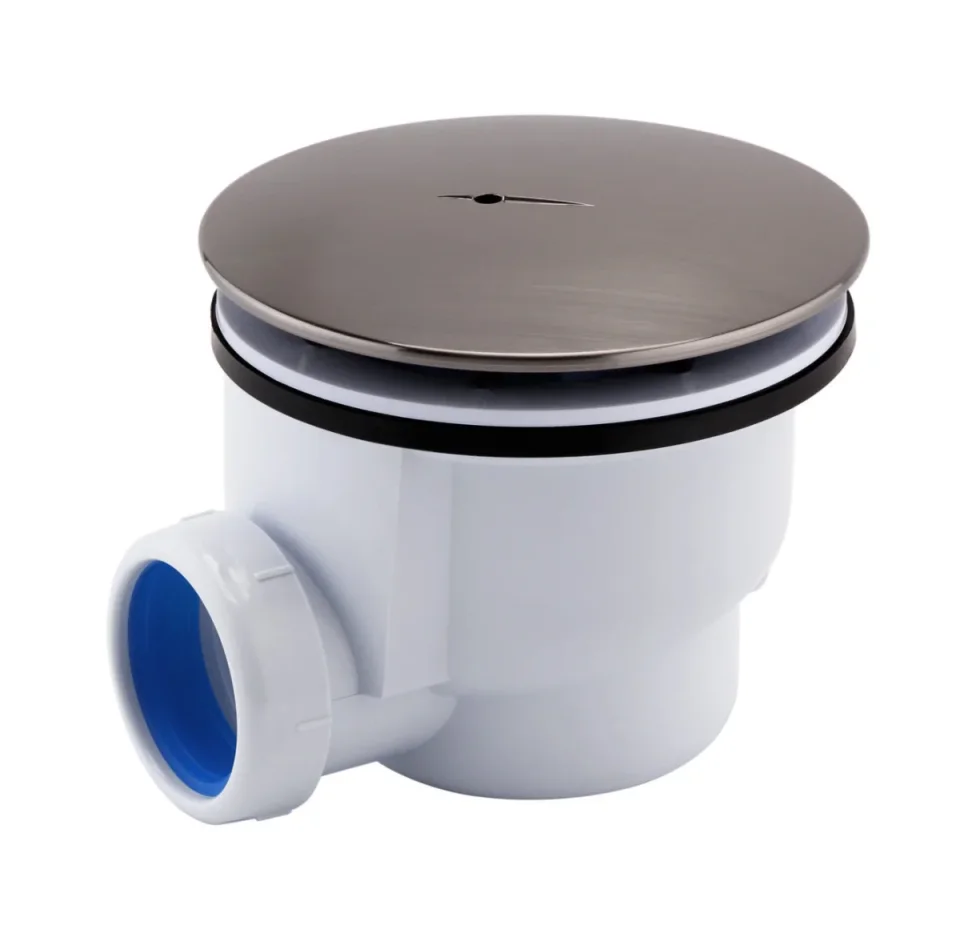 Just Taps Vos Shower Waste Brushed Black product image - Image 1
