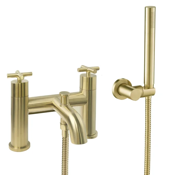 Just Taps Solex Bath Shower Mixer With Kit Brushed Brass