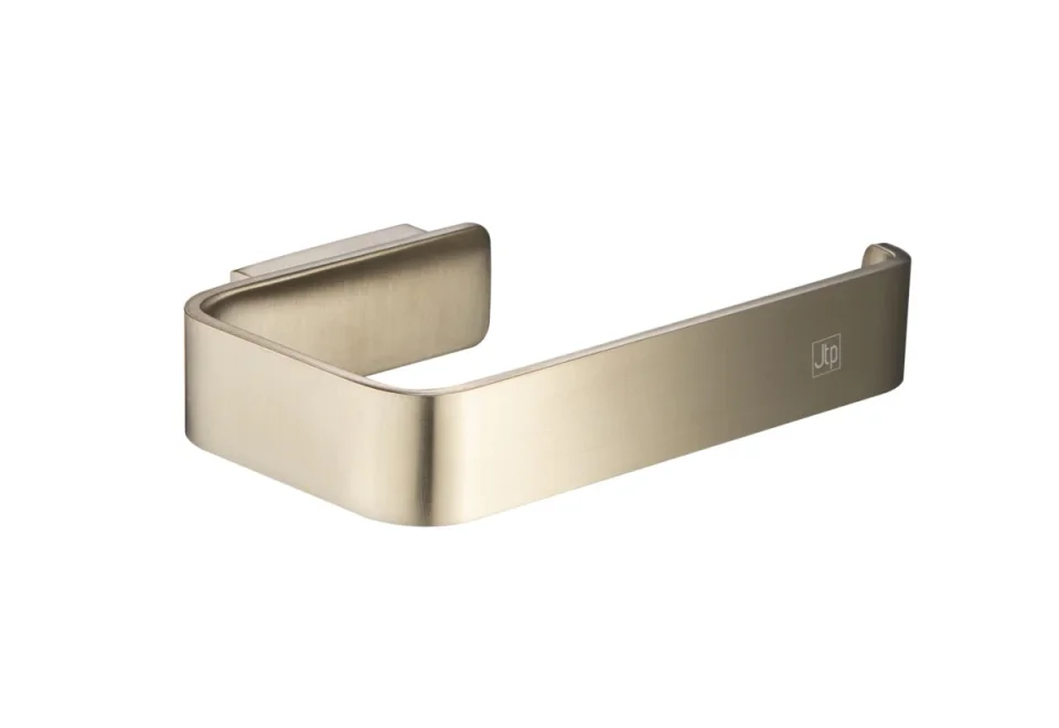 Just Taps Hix Toilet Paper Holder Brushed Brass product image - Image 1